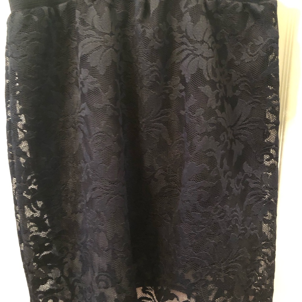 GARCIA JEANS ,Lace A-Line Skirt in Navy, size L